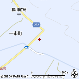 岩手県一関市東山町松川一市町16周辺の地図