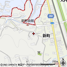 岩手県一関市中里沢田332周辺の地図