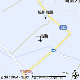 岩手県一関市東山町松川一市町19-2周辺の地図