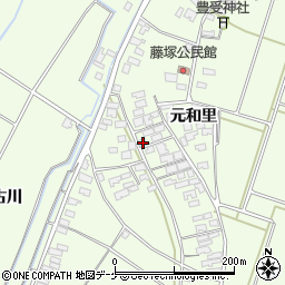 山形県酒田市藤塚元和里44周辺の地図