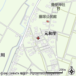 山形県酒田市藤塚周辺の地図