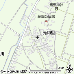 山形県酒田市藤塚元和里43周辺の地図
