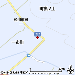 岩手県一関市東山町松川一市町41周辺の地図