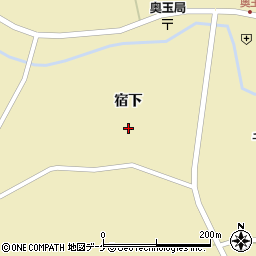 岩手県一関市千厩町奥玉宿下8周辺の地図