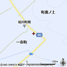 岩手県一関市東山町松川町裏54周辺の地図