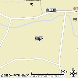 岩手県一関市千厩町奥玉宿下周辺の地図