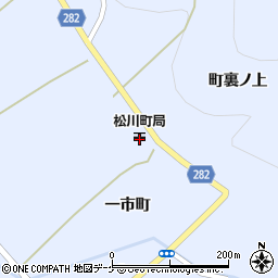 松川町郵便局周辺の地図