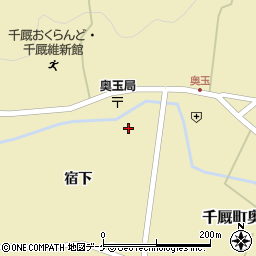 岩手県一関市千厩町奥玉宿下45周辺の地図