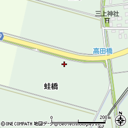 山形県酒田市保岡（蛙橋）周辺の地図