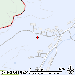 岩手県西磐井郡平泉町平泉大平周辺の地図
