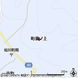 岩手県一関市東山町松川町裏ノ上周辺の地図