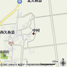 山形県酒田市庭田中村41周辺の地図