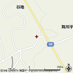 岩手県一関市舞川平周辺の地図