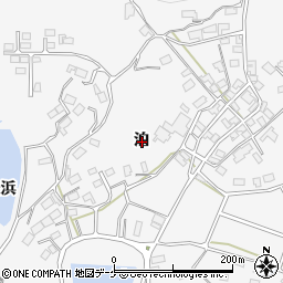 岩手県陸前高田市広田町泊周辺の地図