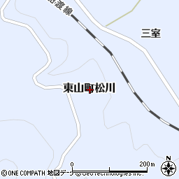 岩手県一関市東山町松川周辺の地図