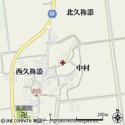 山形県酒田市庭田中村64周辺の地図