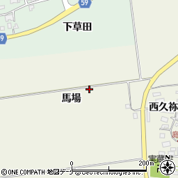 山形県酒田市庭田馬場周辺の地図