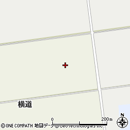 山形県酒田市庭田横道周辺の地図