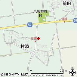山形県酒田市保岡村添53-6周辺の地図