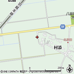山形県酒田市保岡周辺の地図