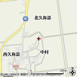 山形県酒田市庭田中村54周辺の地図