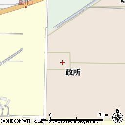 山形県酒田市政所セウシヨ周辺の地図