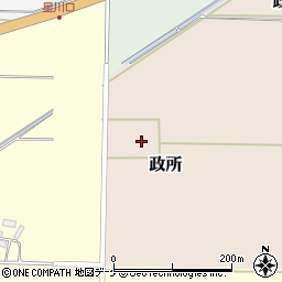 山形県酒田市政所（セウシヨ）周辺の地図
