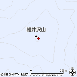 軽井沢山周辺の地図