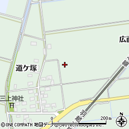 山形県酒田市保岡広面周辺の地図