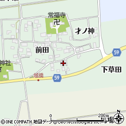 山形県酒田市保岡前田8周辺の地図
