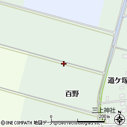 山形県酒田市保岡百野周辺の地図