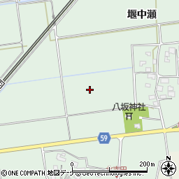 山形県酒田市保岡堰中瀬周辺の地図