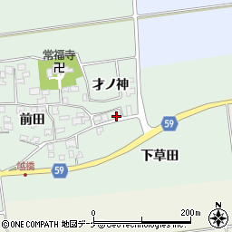 山形県酒田市保岡下草田24周辺の地図