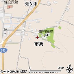 山形県酒田市市条山本40-1周辺の地図