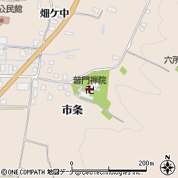 普門禅院周辺の地図