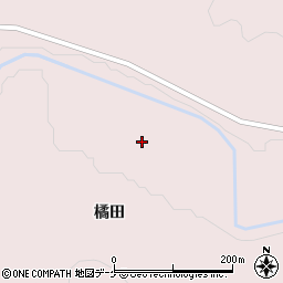 岩手県一関市厳美町橘田周辺の地図