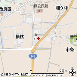山形県酒田市市条横枕32周辺の地図