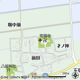 山形県酒田市保岡前田周辺の地図