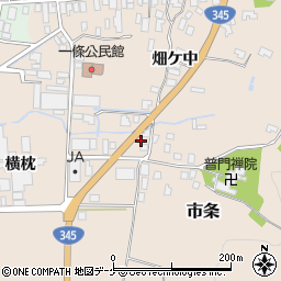 山形県酒田市市条横枕3周辺の地図