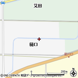 山形県酒田市刈穂樋口周辺の地図