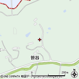 岩手県一関市赤荻笹谷120-1周辺の地図
