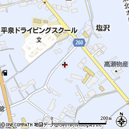 株式会社平泉生コン・平泉周辺の地図