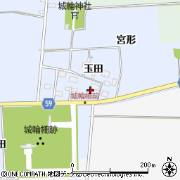 山形県酒田市城輪玉田39周辺の地図