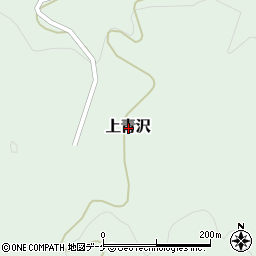 山形県酒田市上青沢周辺の地図