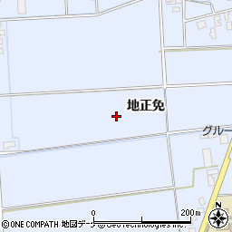 山形県酒田市本楯地正免周辺の地図