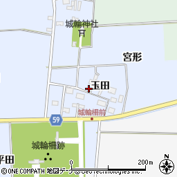 山形県酒田市城輪玉田53周辺の地図
