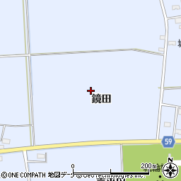 山形県酒田市城輪周辺の地図