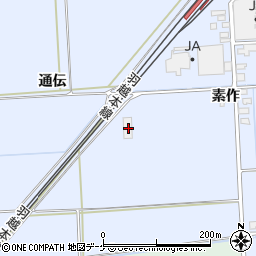 山形県酒田市本楯通伝142-3周辺の地図