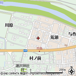 山形県酒田市市条荒瀬82周辺の地図