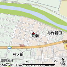 山形県酒田市市条荒瀬60周辺の地図